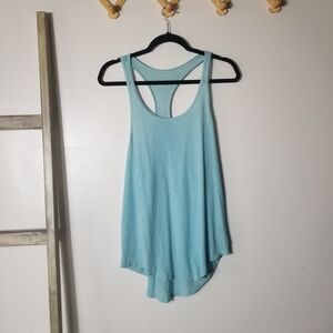 SO WOMEN'S PERFECT ACTIVE RACER TANK LIGHT BLUE SIZE LARGE